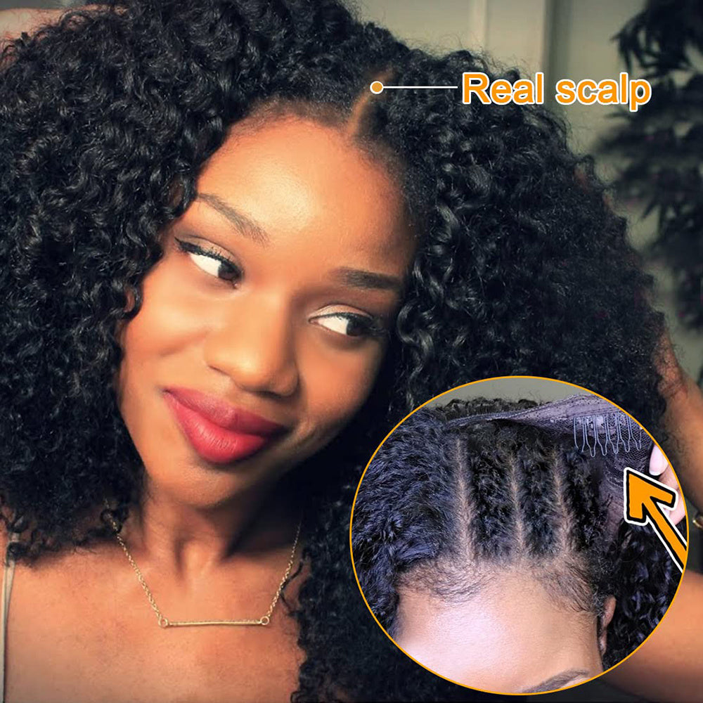 Full Mechanism Human Hair Wig Headgear Full Mechanism Human Hair Wig Headgear